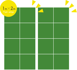 1m×2m